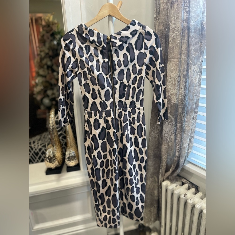 Boden Marisa Leopard Print Dress Size 2R